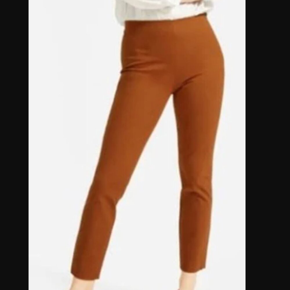 Everlane Side Zip Work Pant - Cocoa Brown - Size 0